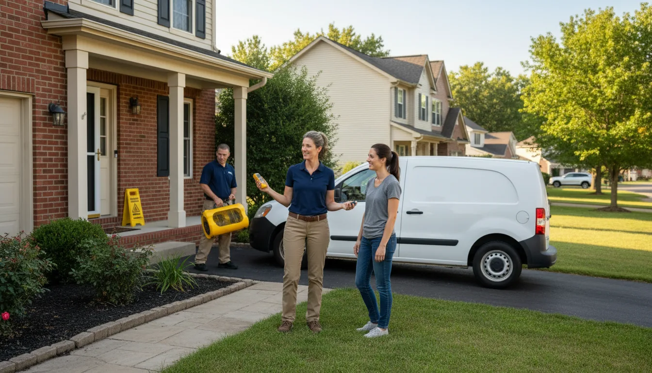 Residential water damage restoration in Capulin, CO